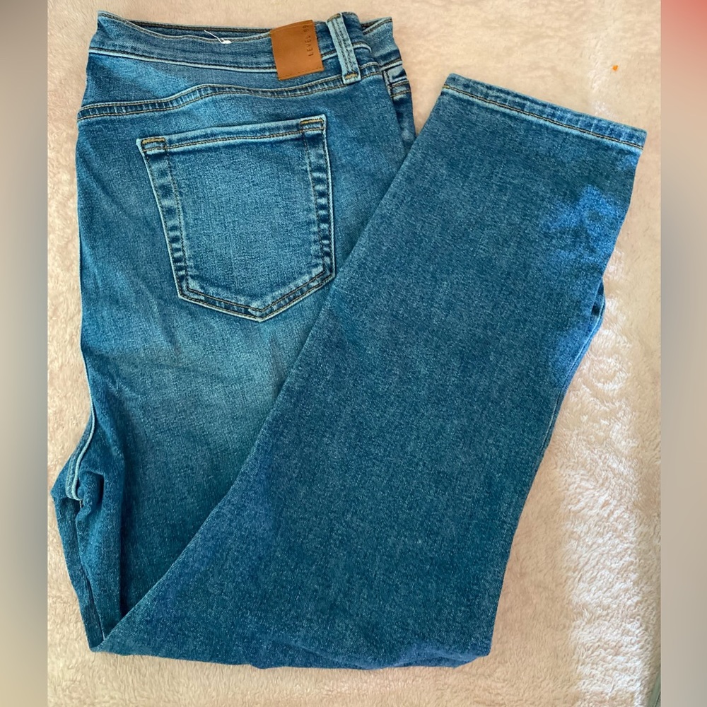 Straight leg jeans cute stretch plus